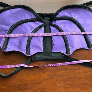 bat wing’s Halloween costume purple black Velcro adjustable straps for large dog